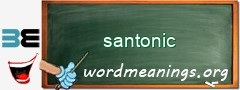 WordMeaning blackboard for santonic